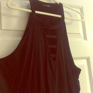High neck Cutout Tank
